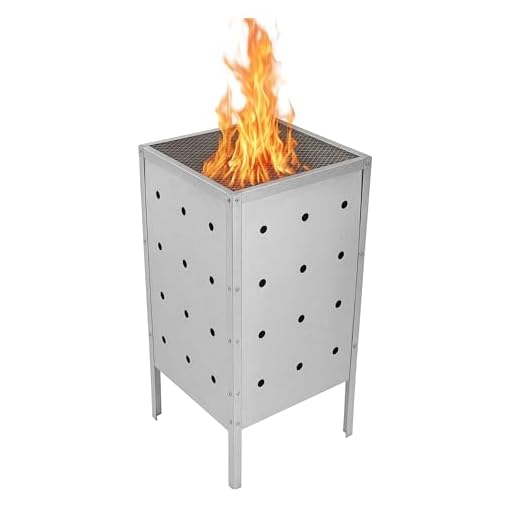 Large Square Burn Barrel for Yard Debris