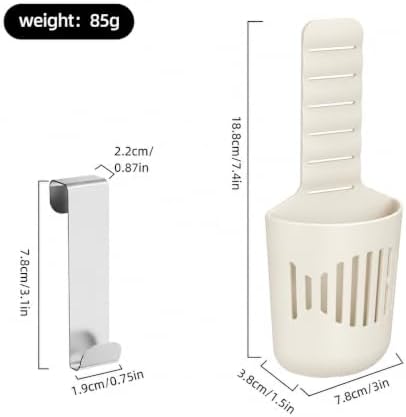 Toilet Tank Cleaning Tablet Holder with Adjustable Hook, Silicone Basket image 5