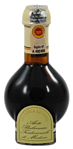 Aceto Balsamico Tradizionale di Modena DOP 14 Jahre Fattoria Estense, herrlicher Balsamessig aus Modena in Geschenkverpackung