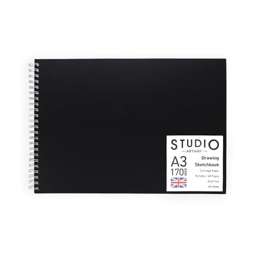 Artway Studio A3 Landscape Spiral Sketchbook 170gsm Cartridge Paper