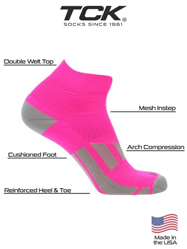 TCK Performance Ankle Socks for Men and Women, Athletic Quarter Sock3