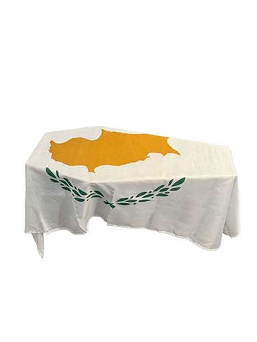 Bandera de Chipre con diseño de ataúd resistente al viento para exterior e interior 2