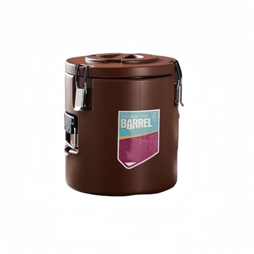 断熱アイスバケツ サーモス 氷入れ ステンレス製断熱バレル 魔法瓶バケツ アイス ペール アイスコンテナ キャンプ 大容量 保温/保冷 業務用 ステンレス製 アイスバケツ ハンドル付き 蓋付き 持ちやすい キッチン用 保温容器 円筒形 バー パーティー ビ