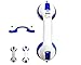 Price comparison product image Healthcare Bath Tub Grab Rail for Bathroom and Shower l Portable Handle with Suction Cup for Shower l Helpful for Pregnant Woman and Disabled I with Spare Extractor I Design 6219573 (Blue)