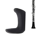 Clarinet Thumb Rest - Adjustable Ergonomic Protector | Oboe Instrument Thumb Rest Cushion For Performance Stage | Padded Ţhumb Sleeve Ŕest Cushion To Prevent Bruising And Blisters Black