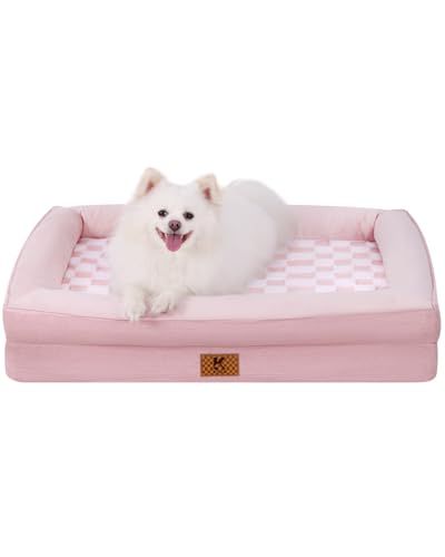 KSIIA Big Dog Bed for Large Dogs, Orthopedic Egg-Crate Memory