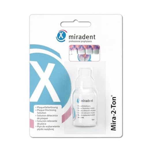 miradent Mira-2-Ton® Lösung 10 ml | zum Einfärben als Plaquetest vor dem Zähneputzen | bewährt | zuverlässig | motivierend | Einfache Anwendung | Erythrosin- und glutenfrei