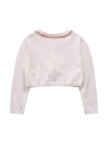 Little Girls Knitted Shrug Open Front Cropped Sweaters Tops Long Sleeve Bolero Cardigan4