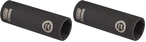Image of DEWALT DW22902 3 /4-Inch IMPACT READY Deep Socket for 1 /2-Inch Drive, Black (Pack of 2)
