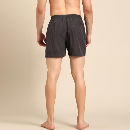 Image of Pepe Jeans Men's Cotton Boxer Shorts Relaxed Fit Striped Boxers (Pack of 2)