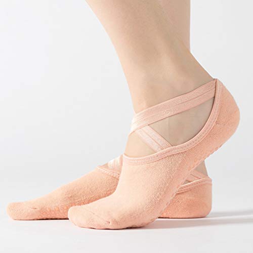 3 pares de meias antiderrapantes para ioga IMIKEYA para Pilates Pure Barre Ballet Dance Barefoot Wor