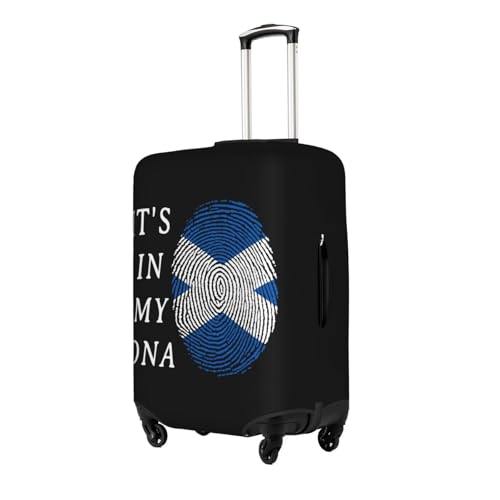 Travel Luggage Cover It'S In My Dna Scotland Scottish Flag Fashion Washable Baggage Suitcase Protector Fit For Luggage Small2