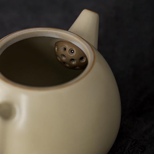 Tetera de cerámica para té con filtro integrado que resalta el sabor en cada taza 5