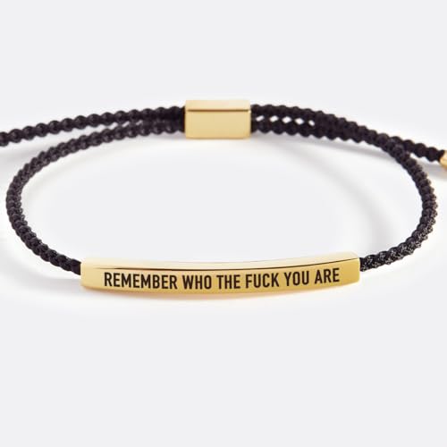 Mint & Lily Bold Remember Who the Fck You Are Inspire Bracelet4