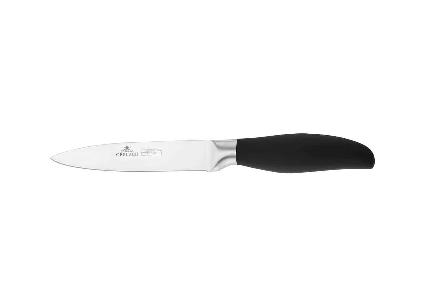 Gerlach Style Plus Juego de Cuchillos de Cocina de 5 Piezas, Acero Inoxidable, Cuchillo de Chef, para Pan, para Verduras