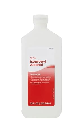 Isopropyl Alcohol 91%, Antiseptic Topical Solution, 32 Fl Oz