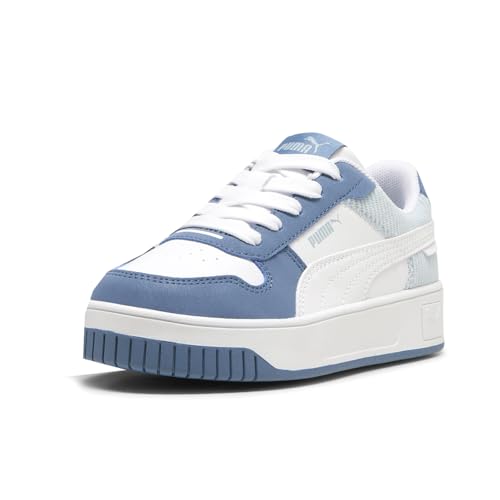 PUMA Kids Girls Carina Street Cord Lace Up Sneakers Shoes - Blue, White - Size 1.5 M2