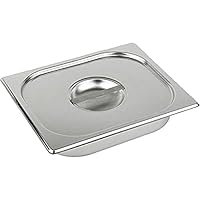APS 81395 GN 1/3 Edelstahl Deckel, 32.5 x 17.6 cm, Silber