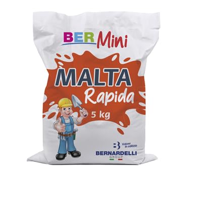 BERNARDELLI - Malta Rapida: legante cementizio premiscelato a presa rapida (Sacco da 5 Kg)