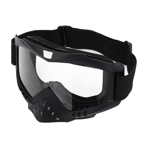 1Pc Universal Motorcycle Goggles Dimmable Sunglasses UV Protection Matte Black Unpainted TPU PC