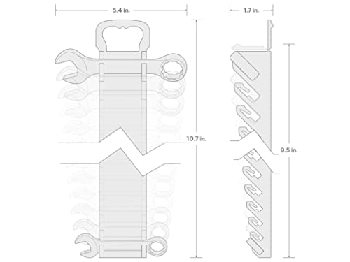 Clés courtes de 8 mm à 19 mm TEKTON WRN01170 coffret de serrage - 8