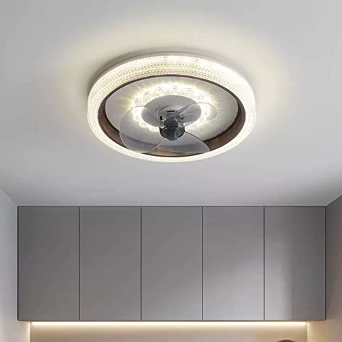 Ventilador de Techo con Control Remoto, Regulable y de Intensidad Continua. Lámpara Tricolor Ajustable, Ideal para dormitorios.