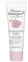 Mama Babydream Brustwarzensalbe mit Lanolin und Jojobaöl, Schützende und Pflegende Salbe für Stillende Mütter