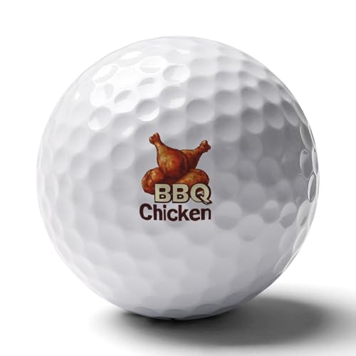 BBQ Chicken Custom Golf Ball Soft Practice Golf Balls Performance Distance and Speed for Indoor Outdoor