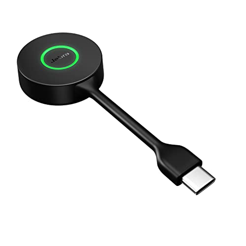 Jabra Link 400 Adattatore DECT USB-C - Portatile e resistente con portata wireless sicura fino a 150 m, per cuffie wireless Jabra Engage selezionate - Variante UC - Nero