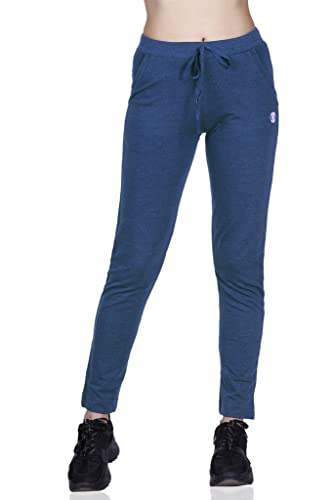 Image of Women's Straight Fit Ankle Length Cotton Track Pant