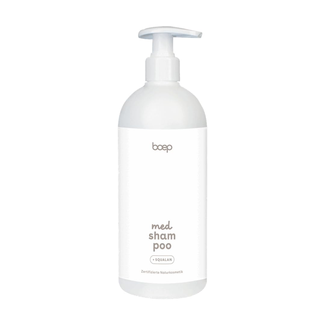 boep med shampoo, shampoo delicato e senza solfati, senza profumi per cuoio capelluto secco, prurito o incline a forfora secca, anche in caso di dermatite atopica o forforfora secca, (500 ml)