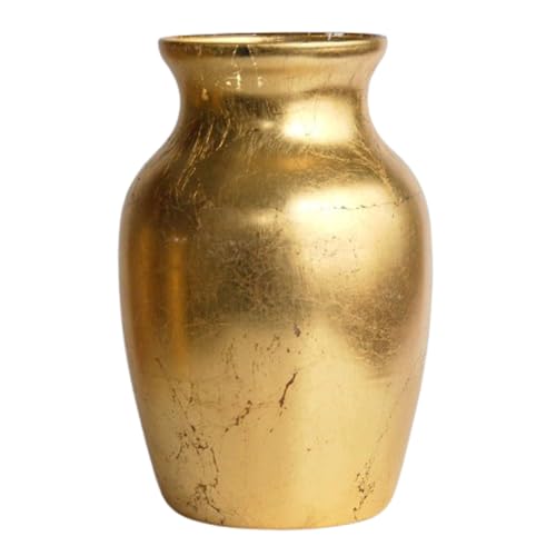Red Pomegranate Gilt Vase, One Size, Gold