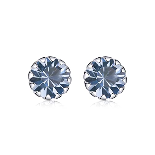 Petites Boucles d'oreilles anti-allergie en Argent 925 et Zircon