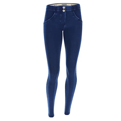 Freddy - Jeggings Push Up WR.up Superskinny Jersey-Denim Organisch Dunkel Large Denim (as3 Alpha x_l Regular Regular Dunkle Jeans-nähte auf Ton)