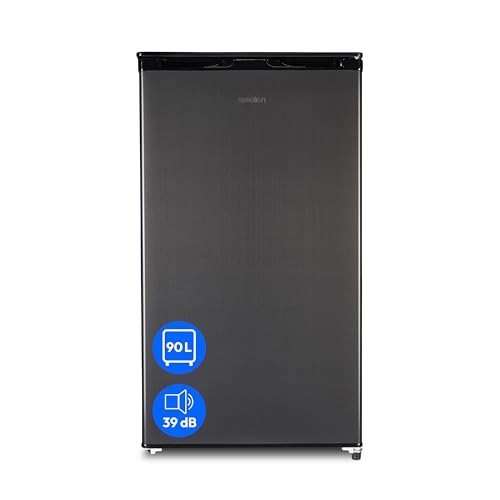 MEDION Frigorífico con compartimento para hielo (compartimento frigorífico de 80L, compartimento para hielo de 10L, cajón para verduras, independiente, bisagra de puerta intercambiable