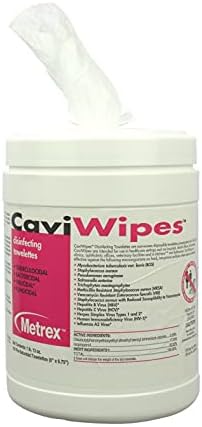 CaviWipes Metrex Disinfecting Towelettes Canister Wipes, 160 Count