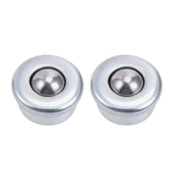 uxcell Ball Transfers Bearing Unit CY-8H 8mm Diameter, Drop-in, Carbon Steel, 11lbs Load Capacity 2pcs