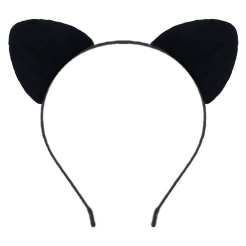 MOFEINI Black Cat Ears Headband Furry Cat Ears Hairband