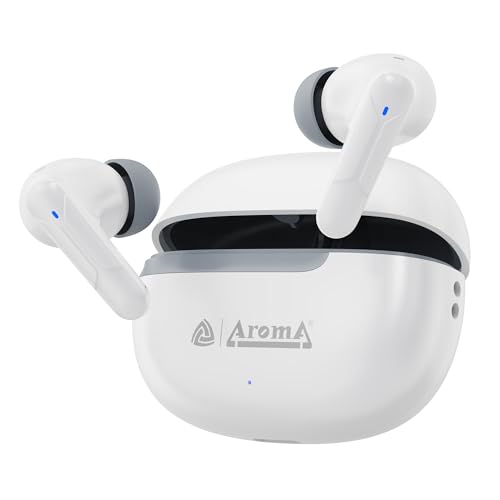 Image of AROMA TWS6 Sync V5.4 Upto 55Hr Playtime*, ENC, Dual Paring, Fast Charging, Heavy Bass Bluetooth
