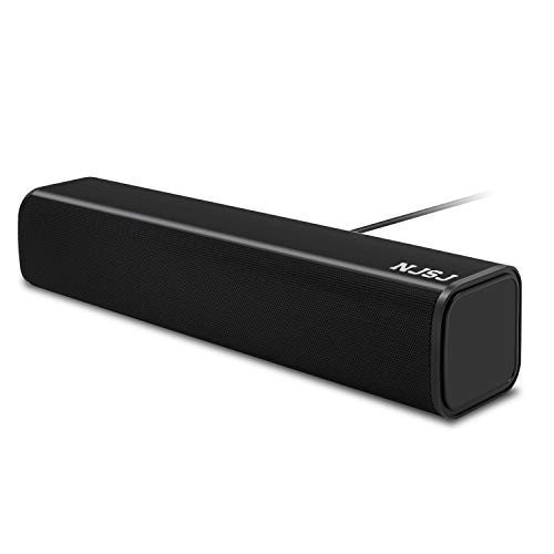 NJSJ Computer Sound Bar Speaker,USB Powered Wired Stereo Speakers with 3.5mm Aux Input