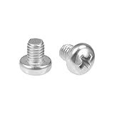 sourcing map 20Stk Maschine Schrauben M5 x 6mm Kreuz Schwenken Kopf Befestigungen Bolzen