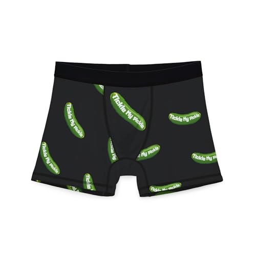 Funny Men's Boxers - Tickled My Pickle, for Him, Humor Underwear, Gag Gift, Unique Pajamas