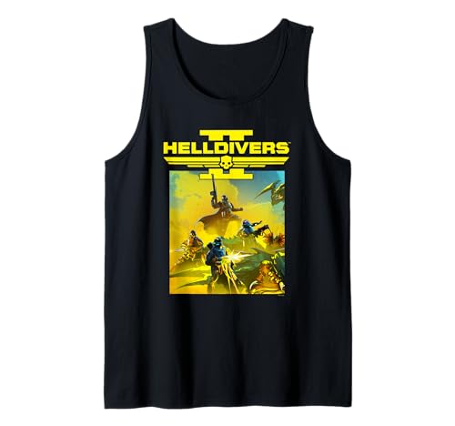 Helldivers 2 Sony Playstation Video Game Group Key Art Canotta