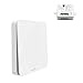 Interruttore Luce Senza Fili, Didikit Interruttore da Parete Energie Cinetiche + 2500 W Ricevitore a Relè, Senza Batterie, 868MHz 200m On/Off Switch Wireless per Lampade e Apparecchi Elettrici
