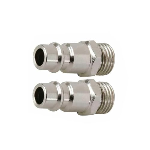 Racor neumático para compresor de aire con conector de acoplamiento rápido y rosca macho pack de 5 4