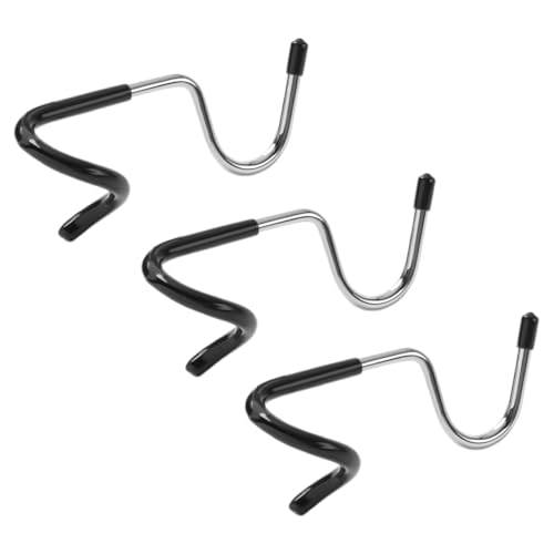 Kisangel 3pcs Camping Hooks Durable Steel Pole Lantern Hangers Spiral Design Easy to Install Tree Branch Hooks for Outdoor Use for Camping and Lanterns