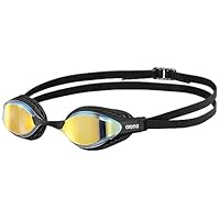 ARENA Cobra Core Swipe Mirror Unisex-Wettkampfbrille für Erwachsene, Schwimmbrille mit Gebogenen Spiegelgläsern, Anti-Beschlag, UV-Schutz, 5 Austauschbare Nasenstege