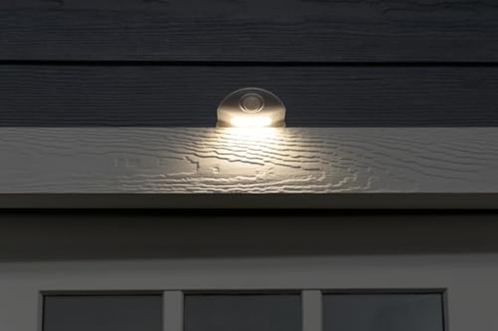 Energizer LED Motion-Activated Security Light, Battery Operated, 40 Lumens, Wireless, Indoor/Outdoor, Over-The-Door, Ideal for Entryway, Porch, Patio, Basement, Shed, Garage, 38184