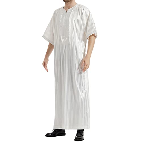 Albornoz vestidos islámica kaftán holgado que evita el calor