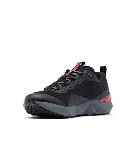 Columbia mens Facet 15 Hiking Shoe, Black/Bright Red, 11 US